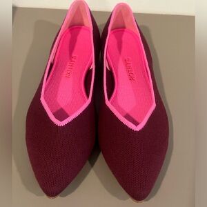 Rothy’s - The Point - Merino Wool - Size 9 - Currant - NWT and Original Box